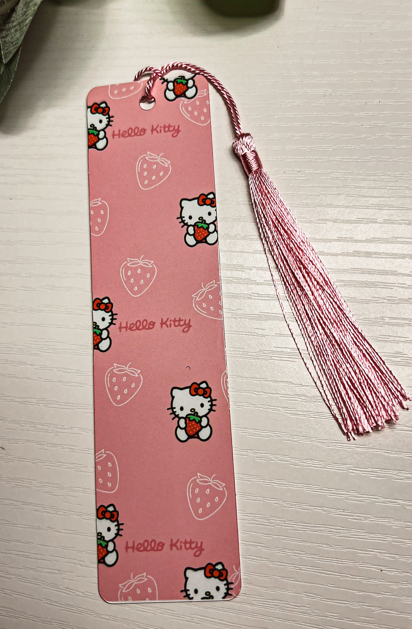 HELLO CAT PINK BOOK MARK