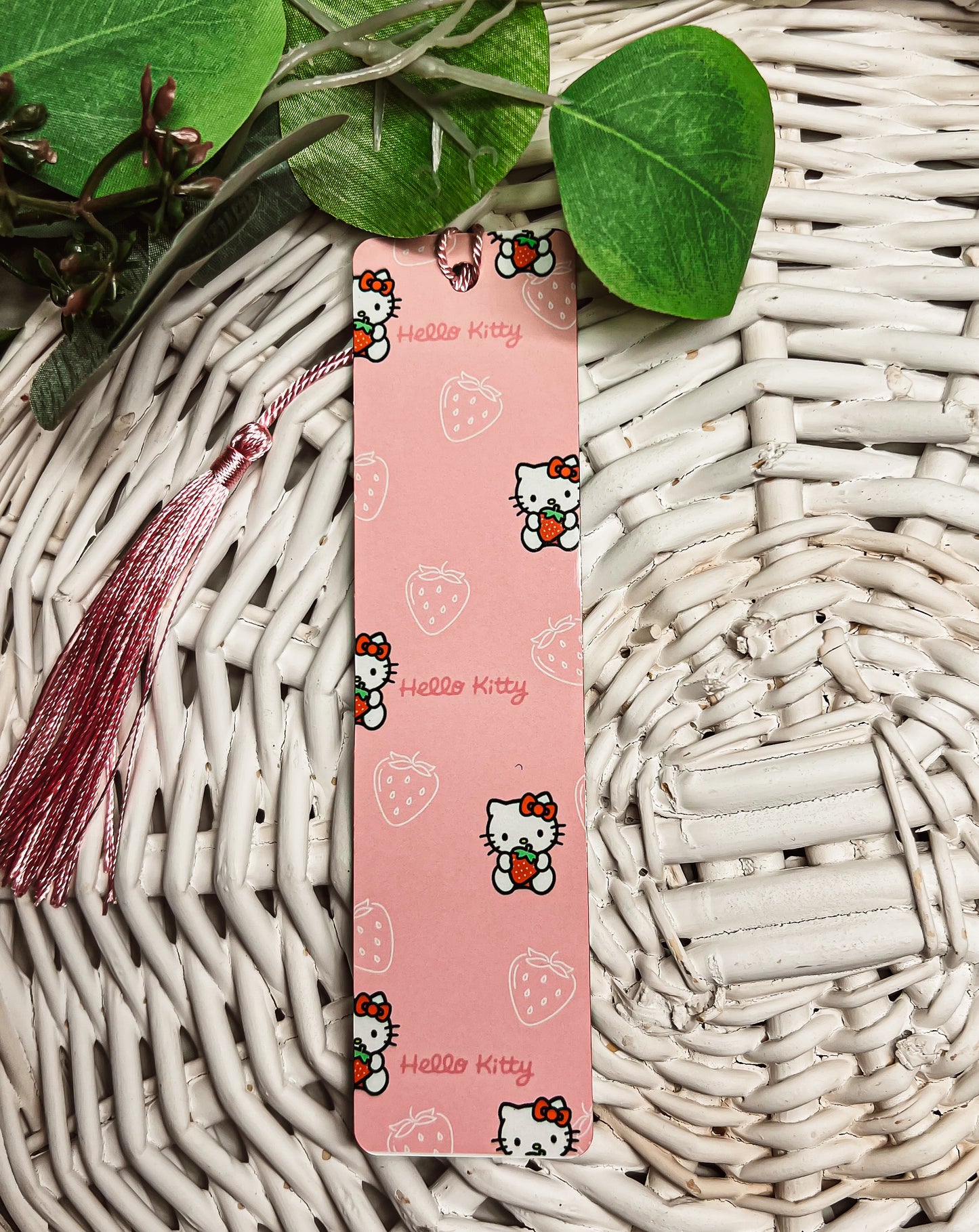 HELLO CAT PINK BOOK MARK