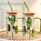 Oogie boogie square drinkware glass