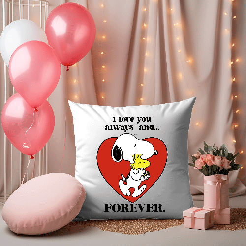 I love you snoopy pillow case