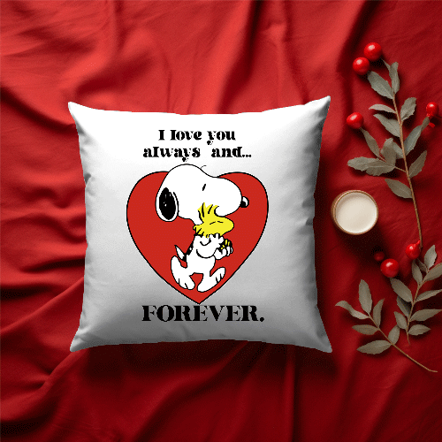 I love you snoopy pillow case