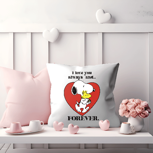 I love you snoopy pillow case