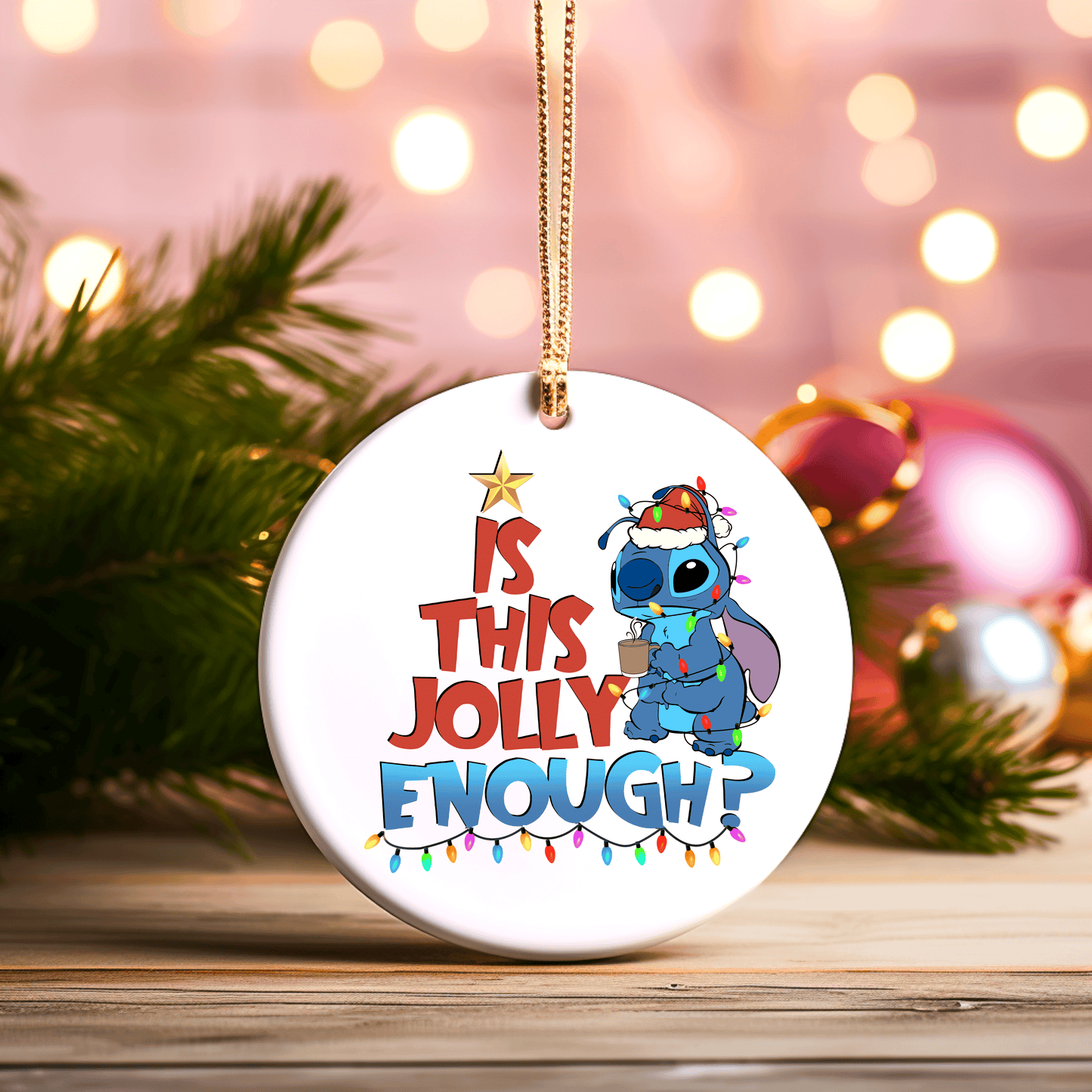 Stitch Christmas ornament