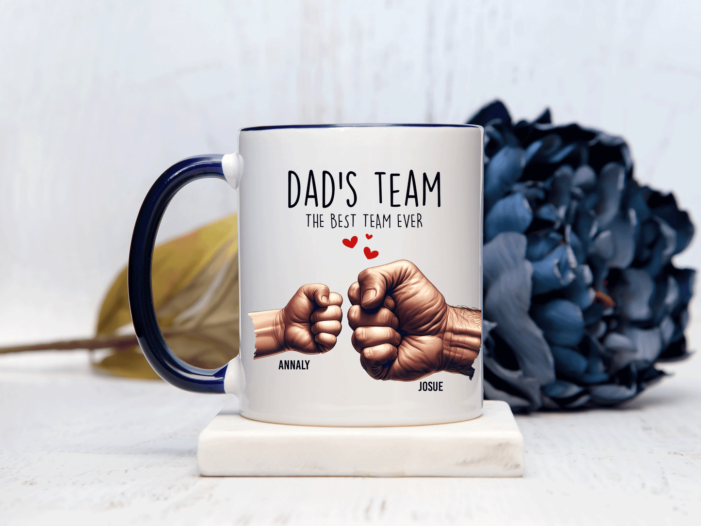 Kids Hand Father’s Day Fist Bump mug