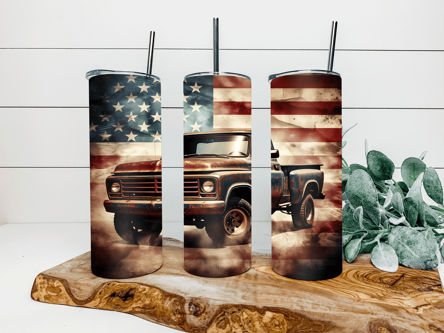 Vintage Truck 20 oz insulated tumbler