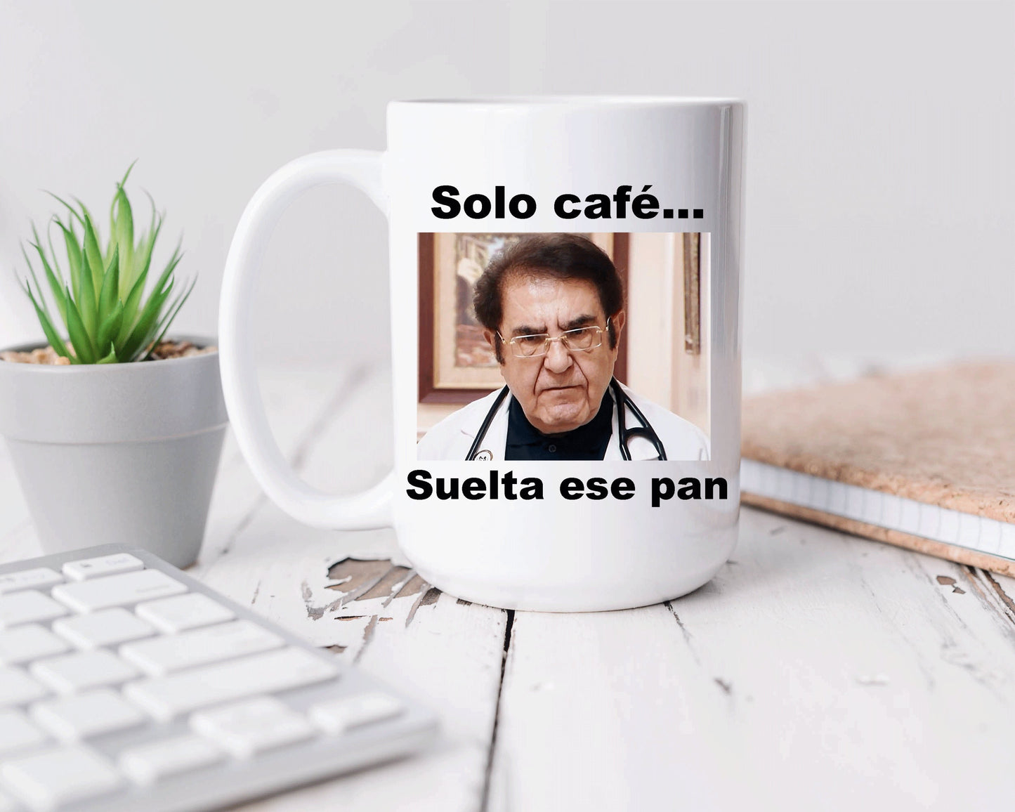 Dr Nowzaradan mug, Solo café, suelta ese pan.