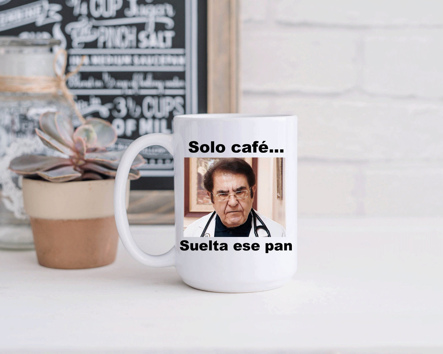 Dr Nowzaradan mug, Solo café, suelta ese pan.