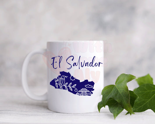 El Salvador Map mug